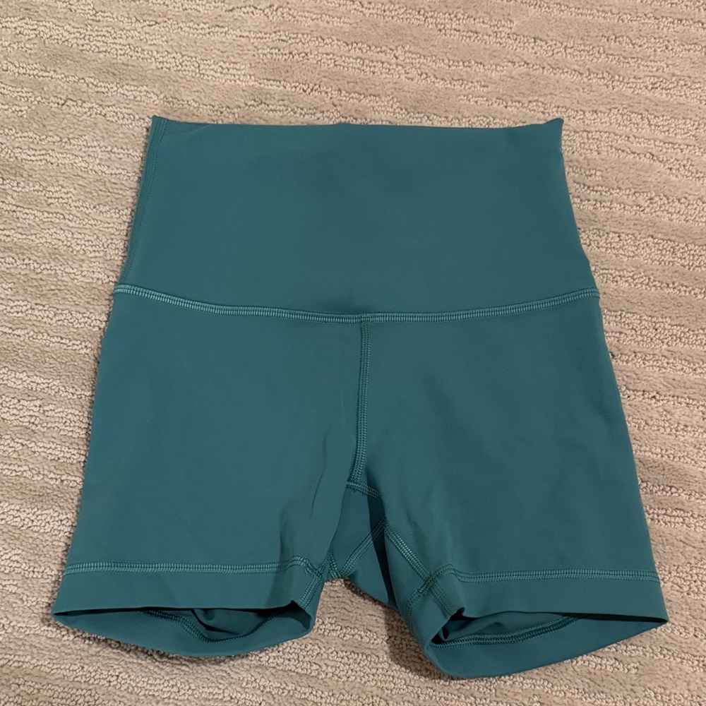 lululemon athletica Teal Bike Shorts